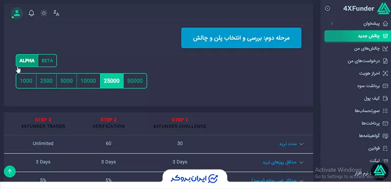  داشبورد پراپ گاما پراپ (GammaProp Dashboard)