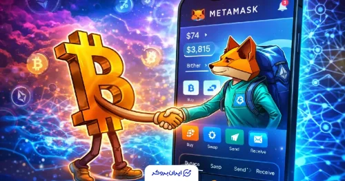 بیت کوین در متامسک