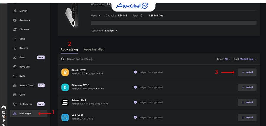 انتقال بیت کوین به کیف پول سخت افزاری