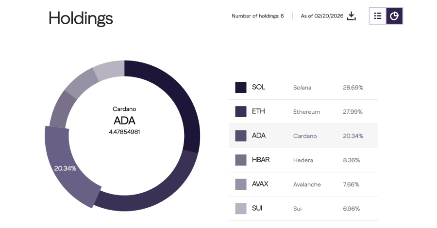 سهم کاردانو را در صندوق قراردادهای هوشمند خود
