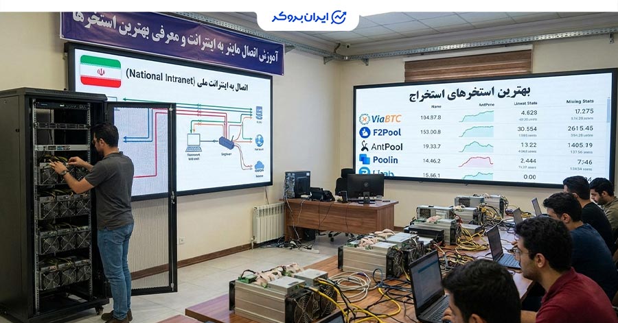 آموزش اتصال ماینر به اینترانت