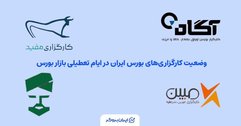 گزارش ایران‌بروکر از وضعیت کارگزاری‌های بورسی در ایام تعطیلی عمومی: معاملات متوقف، پشتیبانی فعال