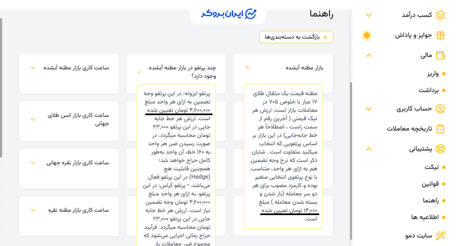 کارمزد معامله در هیوا گلد