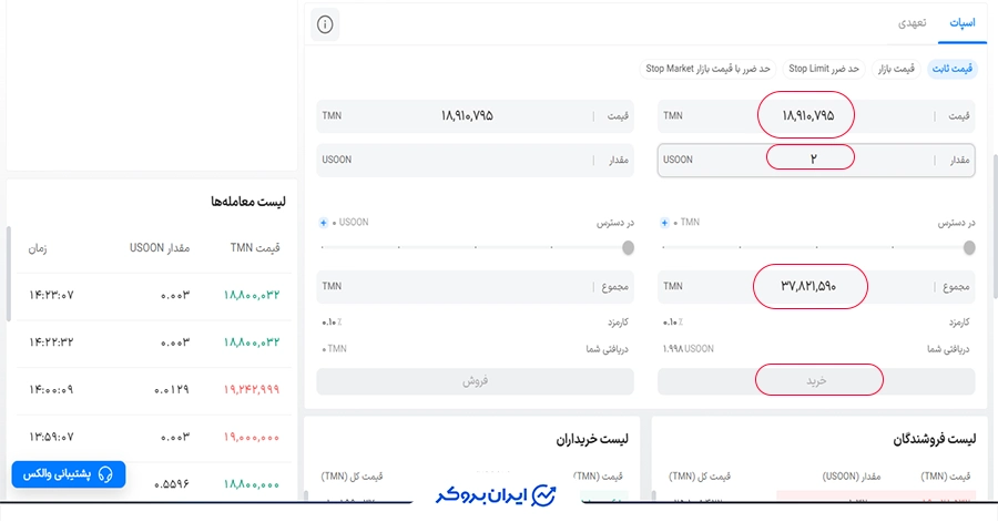 نحوه خرید توکن نفت