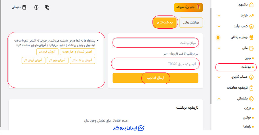 برداشت تتری