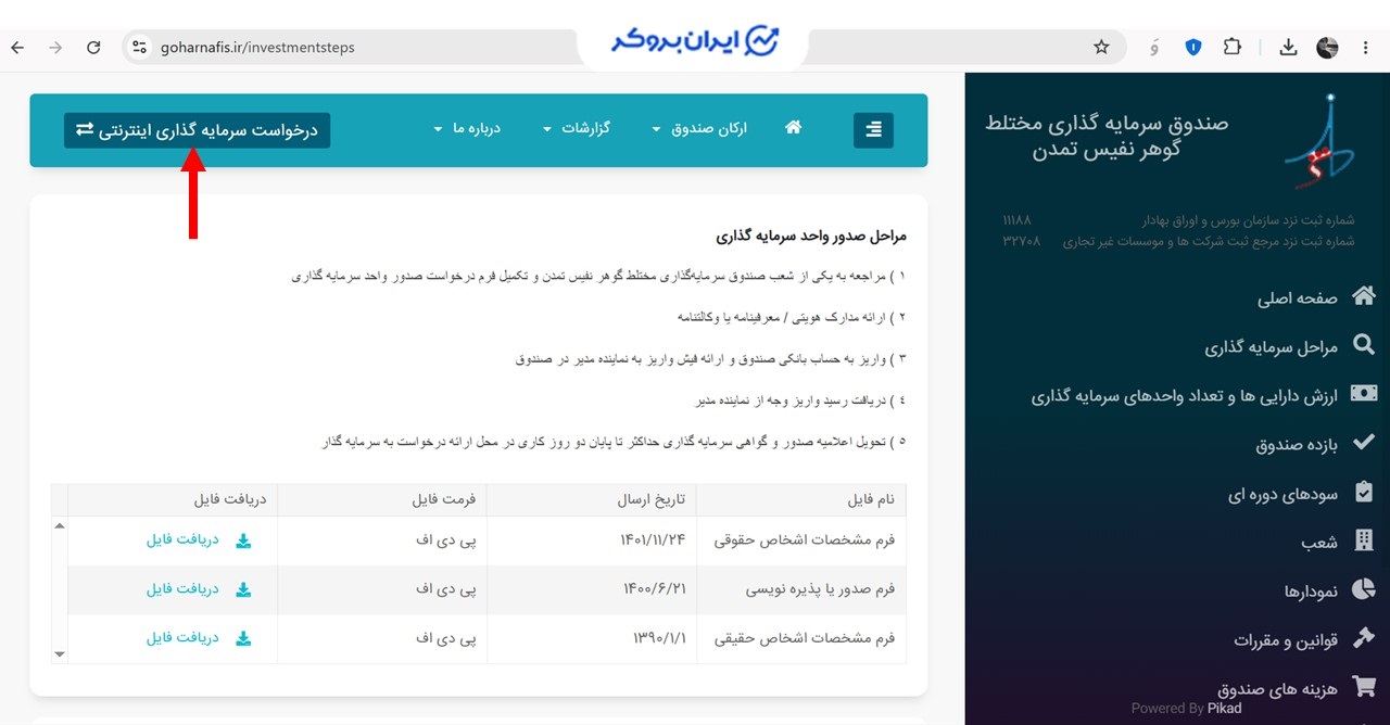 سایت صندوق مختلط گوهر نفیس تمدن