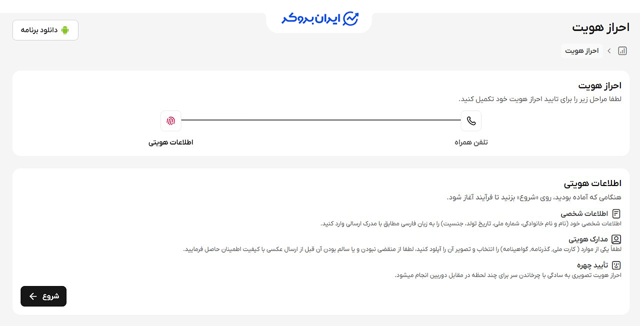 احراز هویت در تاپ چنج