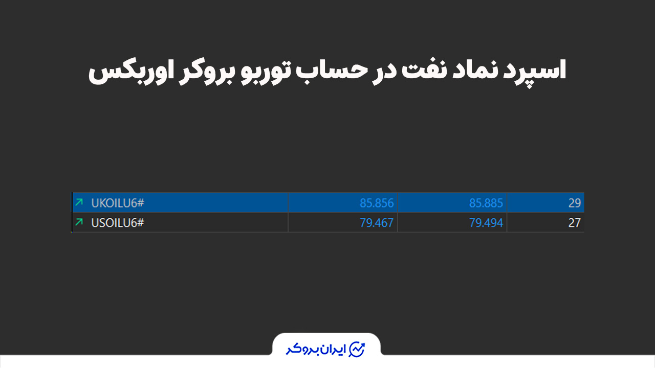 اسپرد نماد نفت در حساب توربو بروکر اوربکس