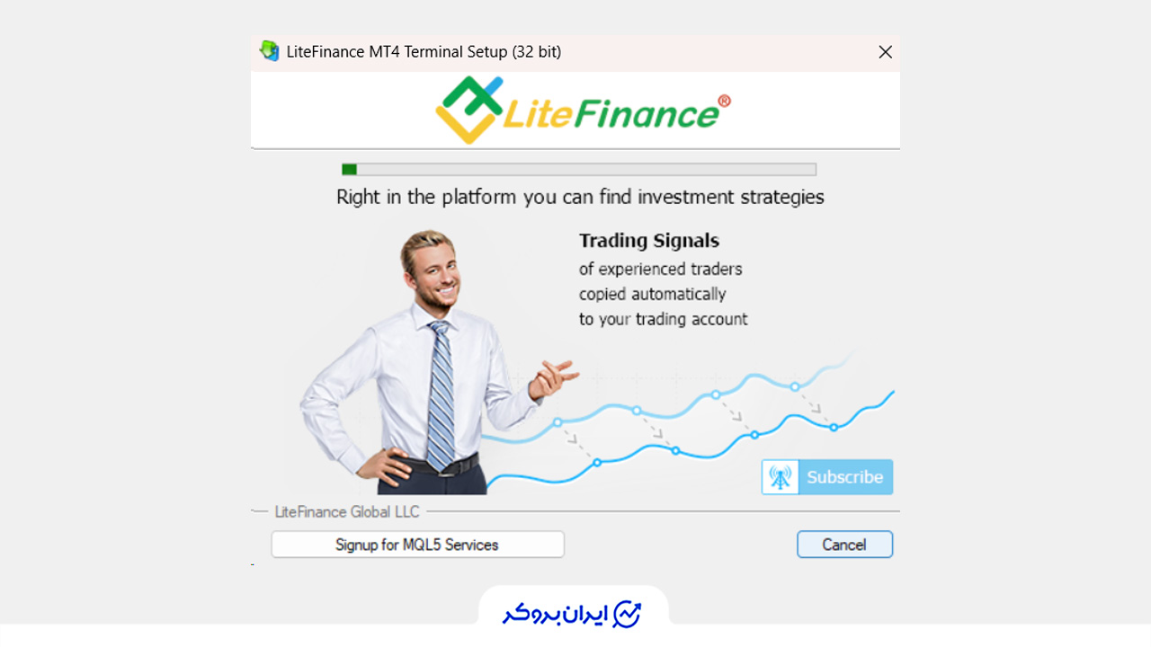 پایان نصب متاتریدر 4 بروکر لایت فایننس