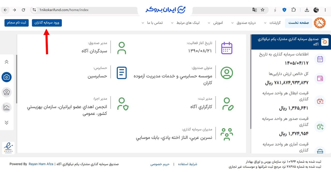 ورود سرمایه گذاران به صندوق یکم نیکوکاری آگاه