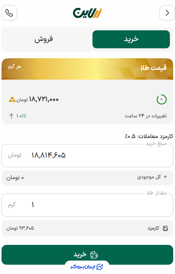 خرید طلای آبشده آنلاین در زرلاین