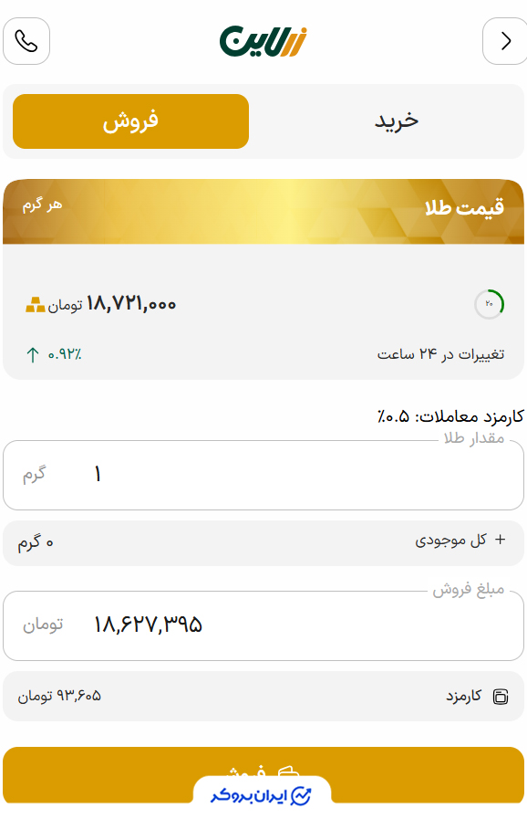فروش طلا آنلاین زرلاین