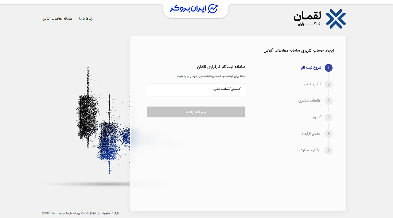 راهنمای ثبت نام در کارگزاری لقمان