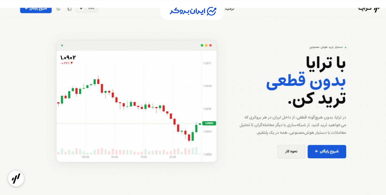 ثبت نام در ترایا