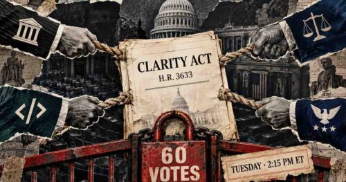 شکست CLARITY Act؛ غول‌های کریپتو وارد نبرد سیاسی شدند