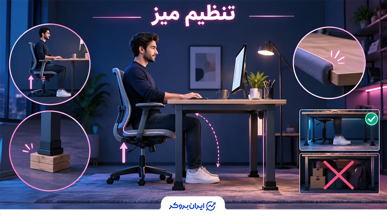 تنظیم میز