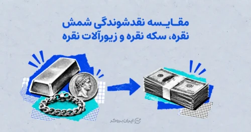 مقایسه نقدشوندگی شمش نقره، سکه نقره و زیورآلات نقره