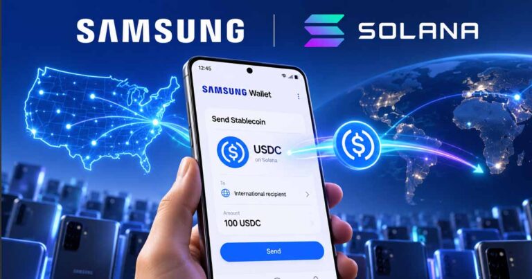 سامسونگ استیبل‌کوین را به ۸۲ میلیون گوشی Galaxy می‌آورد؛ انتقال USDC با زیرساخت سولانا