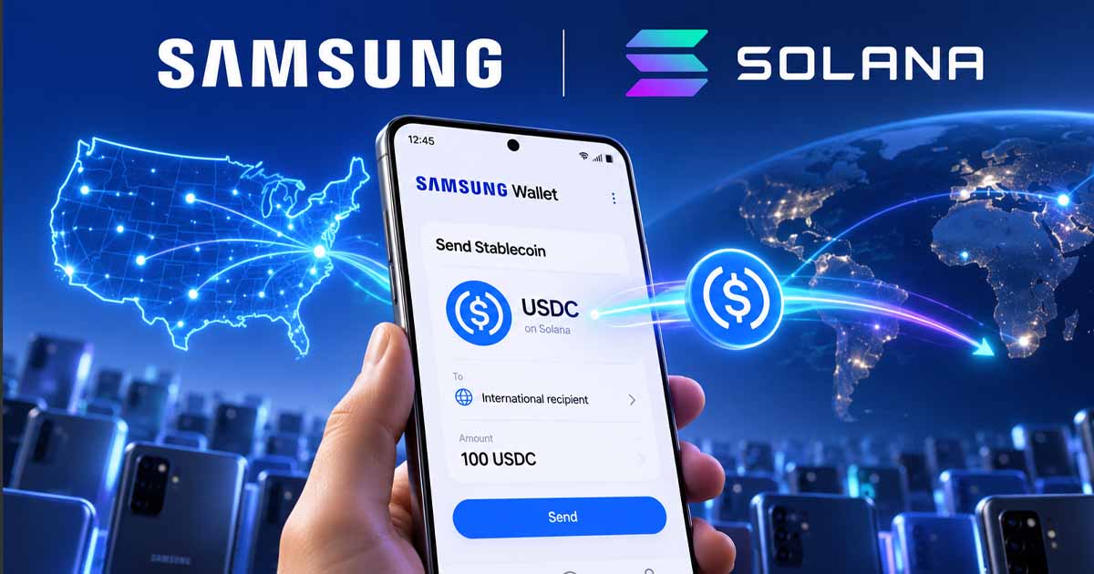 سامسونگ استیبل‌کوین را به ۸۲ میلیون گوشی Galaxy می‌آورد؛ انتقال USDC با زیرساخت سولانا