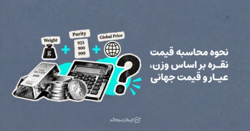نحوه محاسبه قیمت نقره بر اساس وزن، عیار و قیمت جهانی