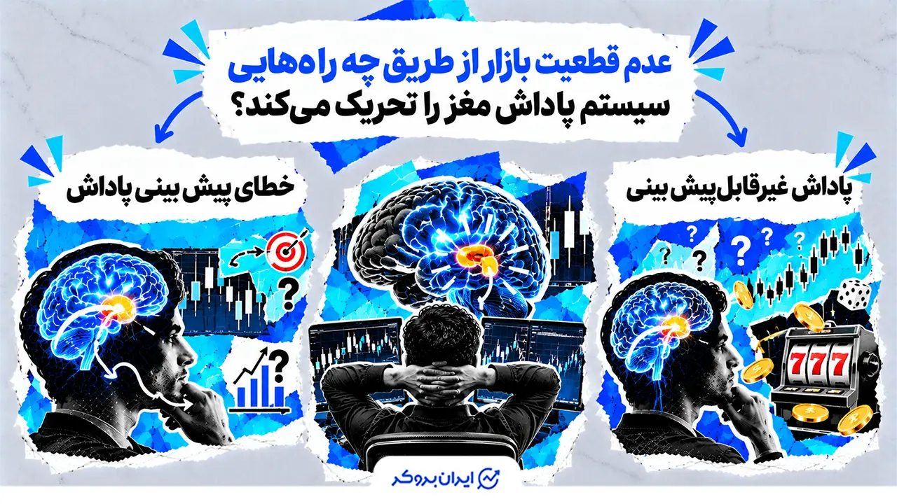 عدم قطعیت بازار از طریق چه راه‌هایی سیستم پاداش مغز را تحریک می‌کند؟