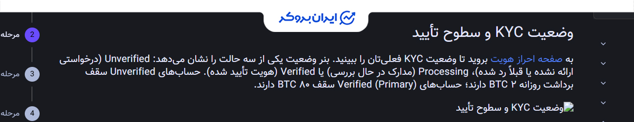 سقف برداشت بدون احراز هویت در صرافی بیتراکس